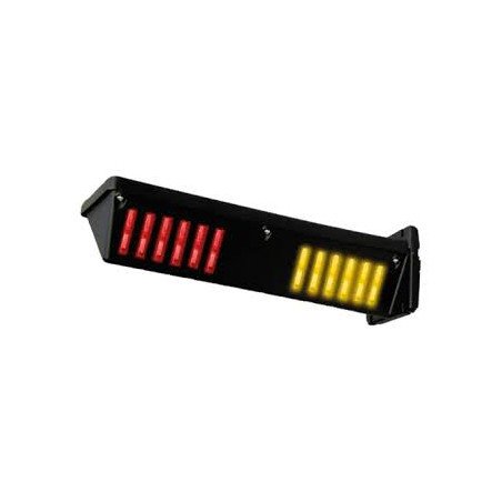 Baliza audiovisual bicolor LUX o semáforo LUX  PPA, Bivolt (127V/220V), Señalización visual en los colores rojo y amarillo, Seña