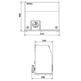 Motor Faac C851 (motor+placa de anclaje)|$ 3.199.900|FAAC