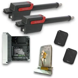 kit brazo batiente electromecanico, Nice titan hi-speed 3,7, capacidad hojas hasta 3,7 mts, 250 kg, uso continuo, apertura en 12