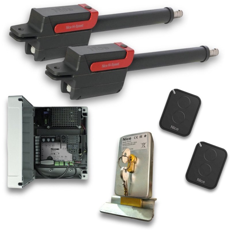kit brazo batiente electromecanico, Nice titan hi-speed 3,7, capacidad hojas hasta 3,7 mts, 250 kg, uso continuo, apertura en 12 kit brazo batiente electromecanico, Nice titan hi-speed 3,7, capacidad hojas hasta 3,7 mts, 250 kg, uso continuo, apertura en 12