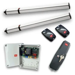 Kit Lux BFT doble hoja hidráulico con electrocerradura BFT Solutimp