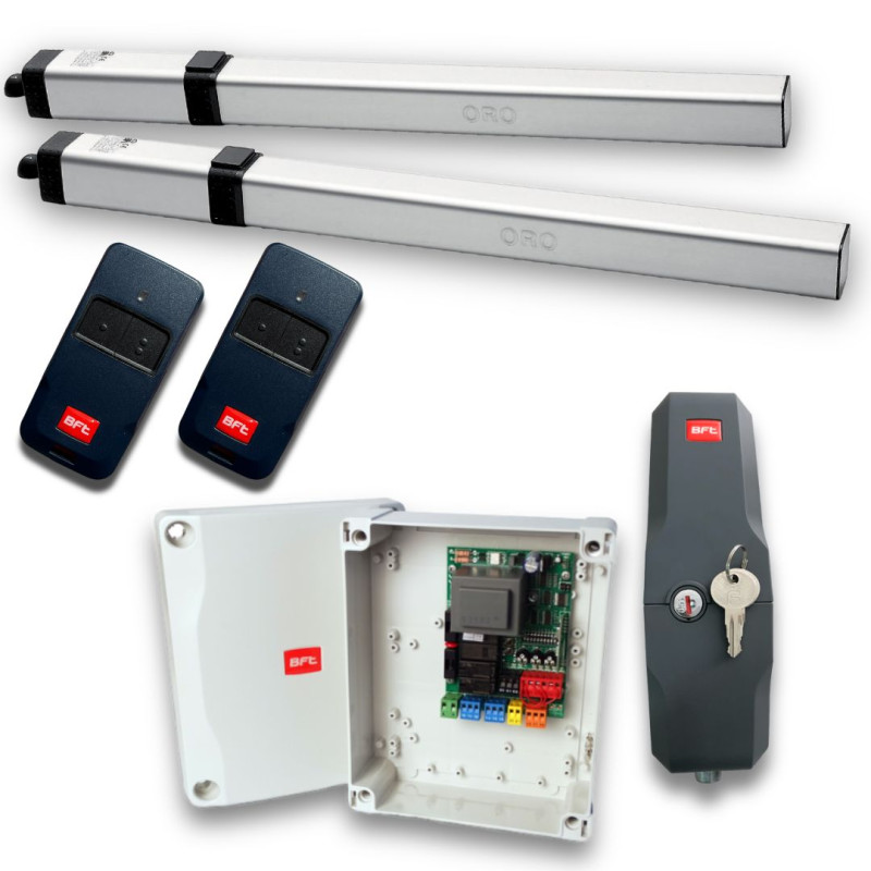 Kit BFT Oro-E batiente doble con electrocerradura BFT Solutimp