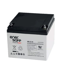 Batería UPS Enersafe 12V/26Ah · respaldo energético · CCTV · networking Solutimp