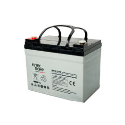 Batería UPS Enersafe 12V/33Ah · respaldo energético · CCTV · networking Solutimp