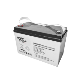 Batería UPS ENERSAFE 12V/100Ah · respaldo energético · CCTV · networking Solutimp