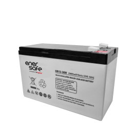Batería UPS Enersafe 12V/7Ah · respaldo energético · CCTV · networking Solutimp