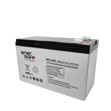 Batería UPS Enersafe 12V/7Ah · respaldo energético · CCTV · networking Solutimp
