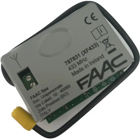 receptor controles faac XF/433, compatible con motores C720, C721 , Receptor FAAC para motor C720, C721, CONTROL REMOTO