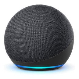 Amazon Echo Dot 4th Gen con asistente virtual Alexa charcoal 110V/240V, funciones: reproducción de música, control por voz, cont