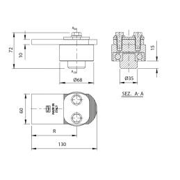 Rodamientos o quicios 70MM para portón batiente|$ 85.900|COMUNELLO