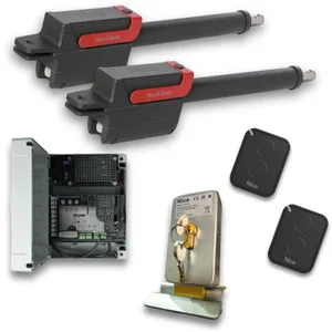 Imagen de Kit doble batiente NICE Titan Hi-speed 3,7 con electrocerradura