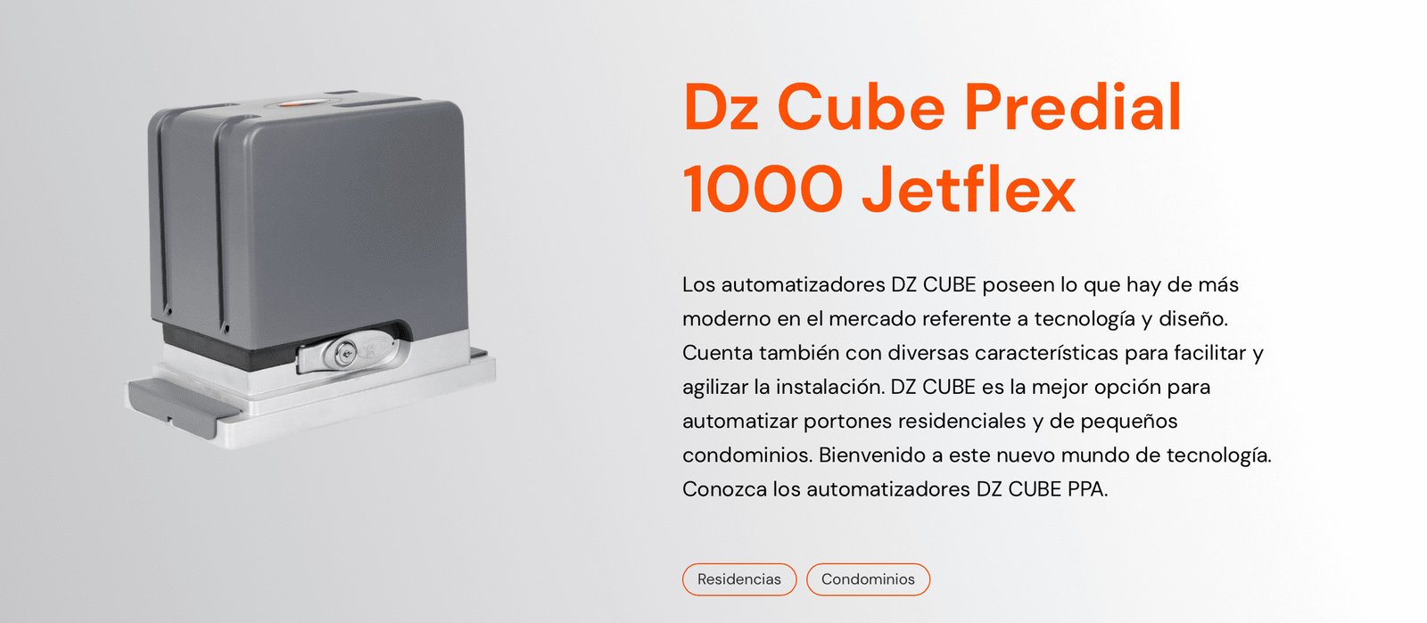 Motor DZ Cube 1000 JetFlex PPA: Rápido y Seguro para tu hogar